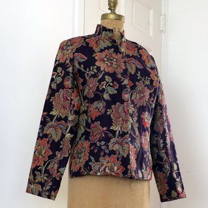 COLDWATER CREEK floral tapestry jacket